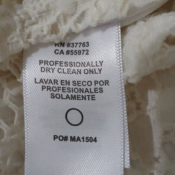 Laundry by Shelli Segal White Eyelet & Lace Babydoll Dress Sz S - Picture 5 of 8